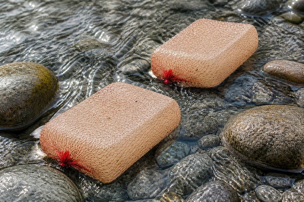 Clearflow 300 Series gel flocculant blocks treating flow in a rocky stream