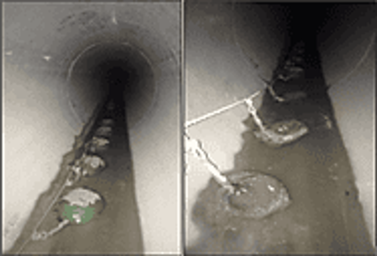 Clearflow Gel Blocks installed in stormwater main upstream of SWMF