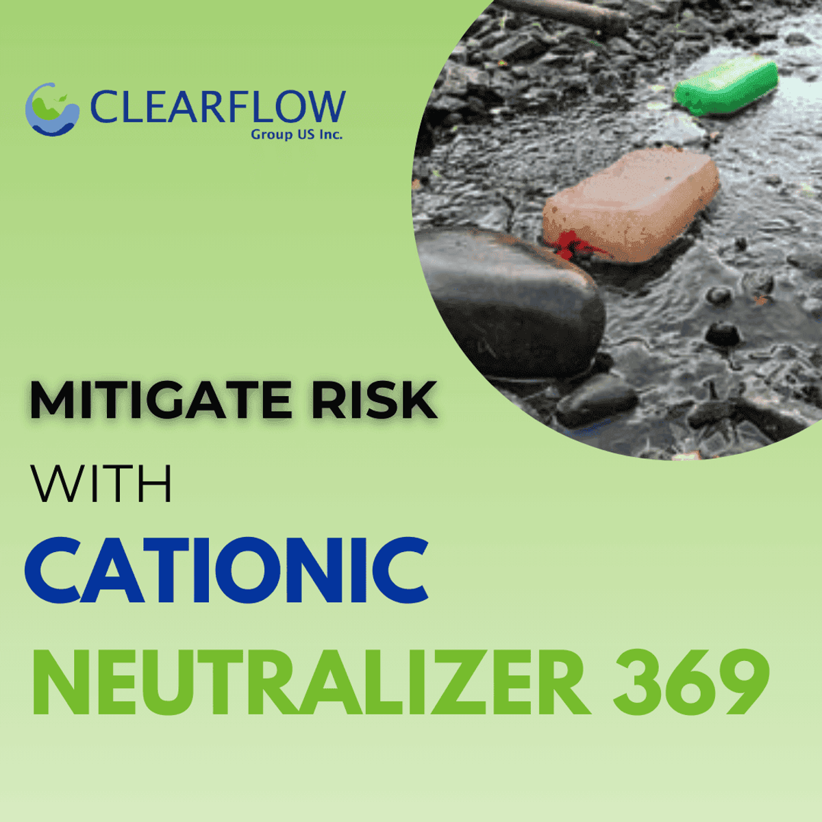 Introducing Cationic Neutralizer 369 by Clearflow: Your Green-Tech Solution for Effective Water Treatment