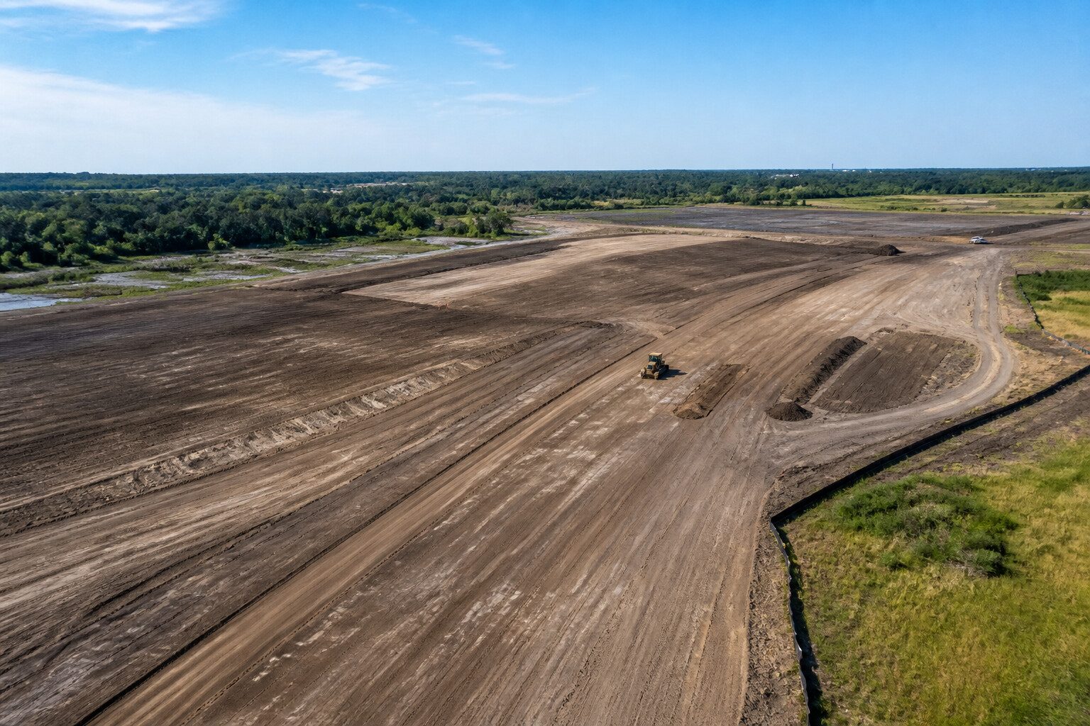 Ultrabind erosion and sediment control aerial view