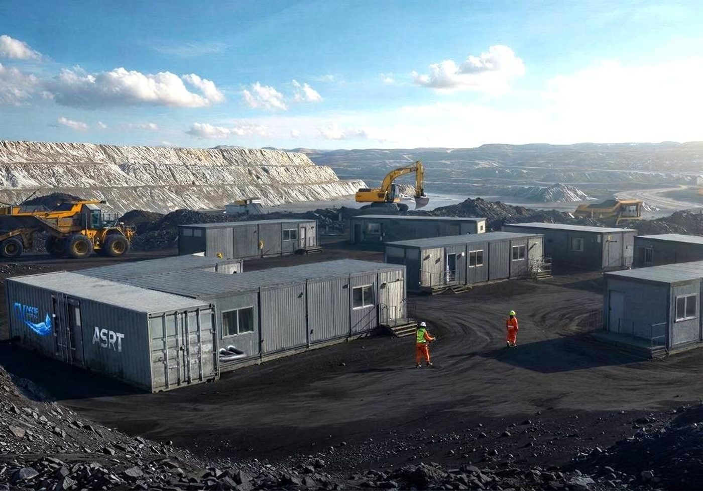 ASRT containerized units deployed at a remote mine site camp