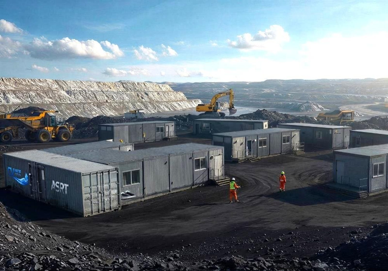 ASRT containerized units deployed at a remote mine site camp