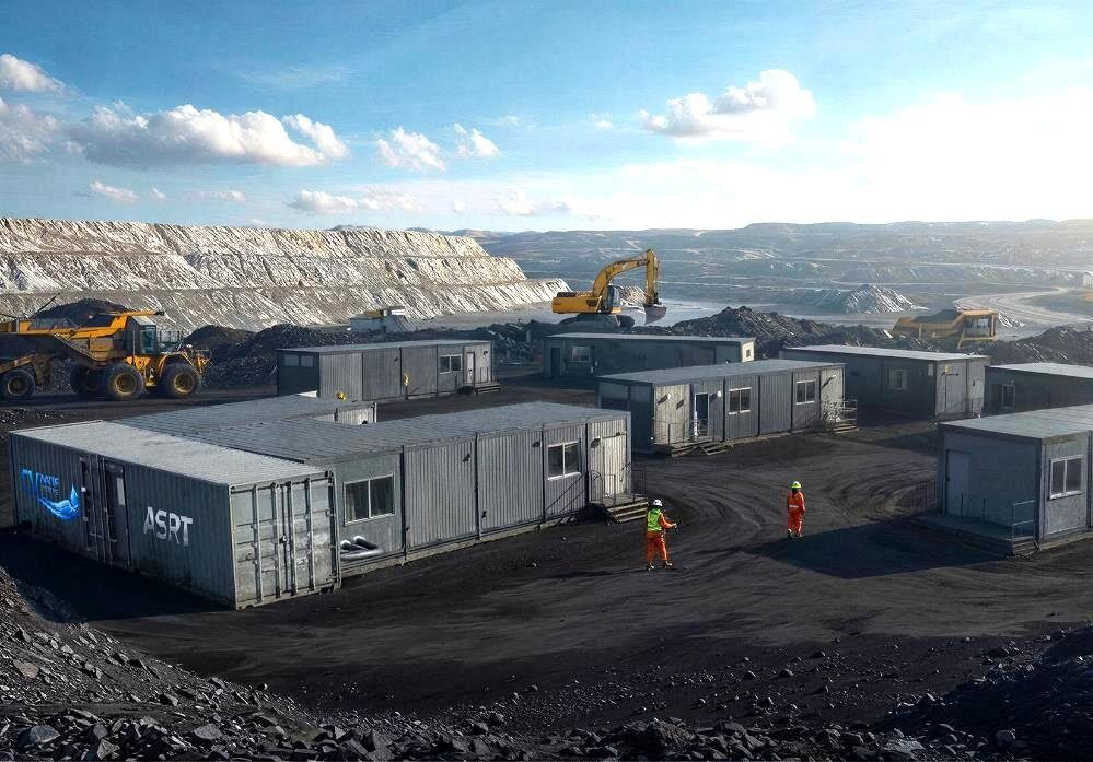 ASRT containerized units deployed at a remote mine site camp