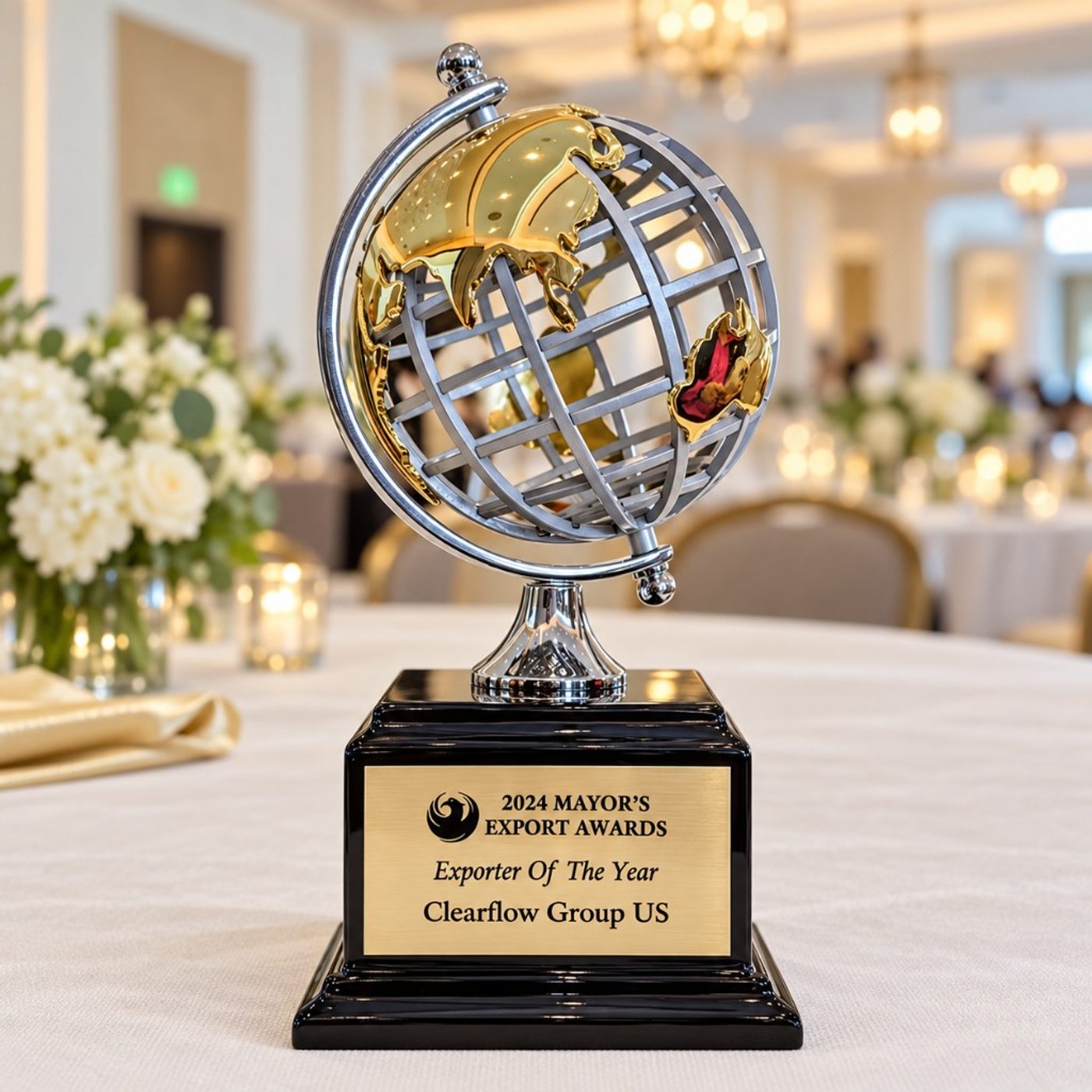 2024 Mayor’s Export Awards Exporter of the Year trophy awarded to Clearflow Group US