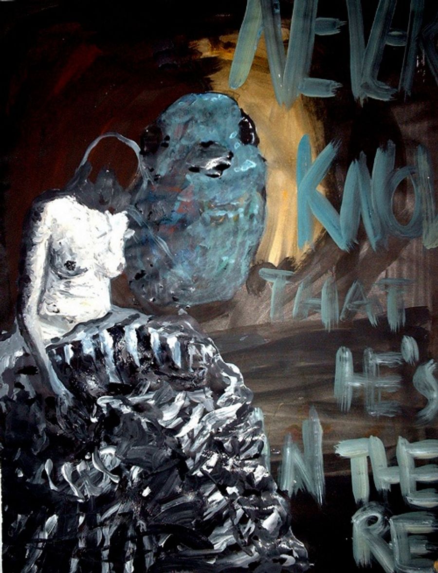 Charles' blue bird on my sour window