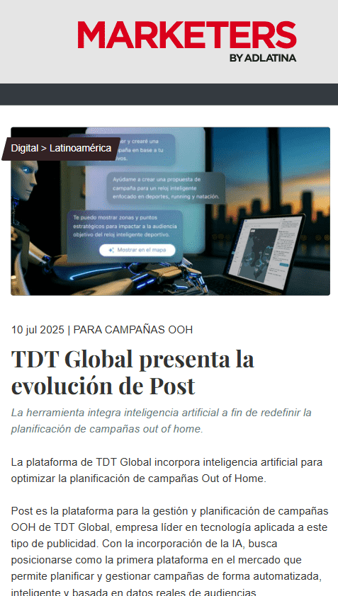 article marketersbyadlatina tdt-lanzo-metrics-suite-una-plataforma-para-medir-y-optimizar-campanas-ooh