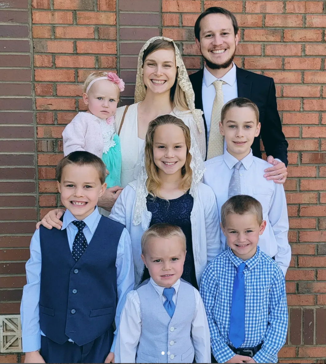 Brantly Millegan with his family photographed for Easter. Source: Instagram.com/bcmillegan/. A screenshot by To The Moon