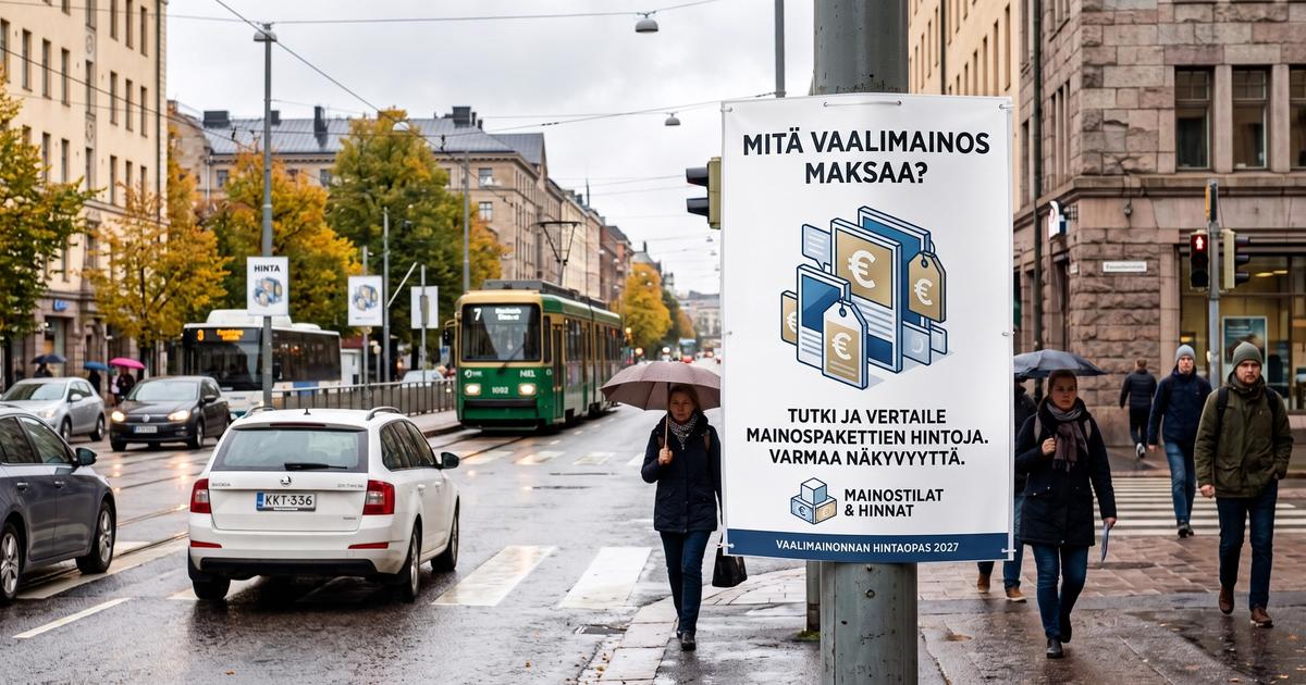 Vaalimainos hinta 2027 – mitä vaalimainokset maksavat?
