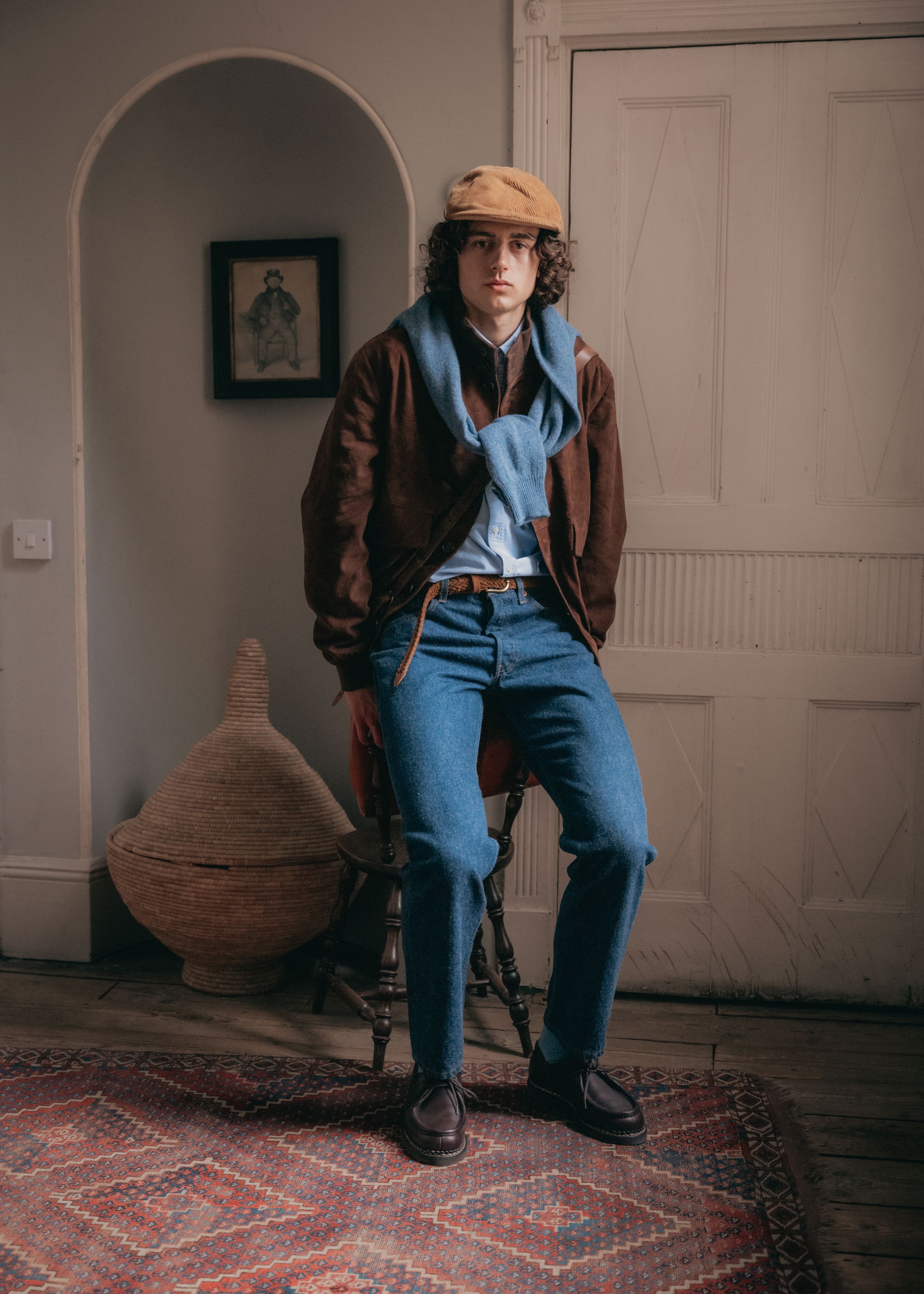 Baracuta G9 Suede Jacket - Chocolate