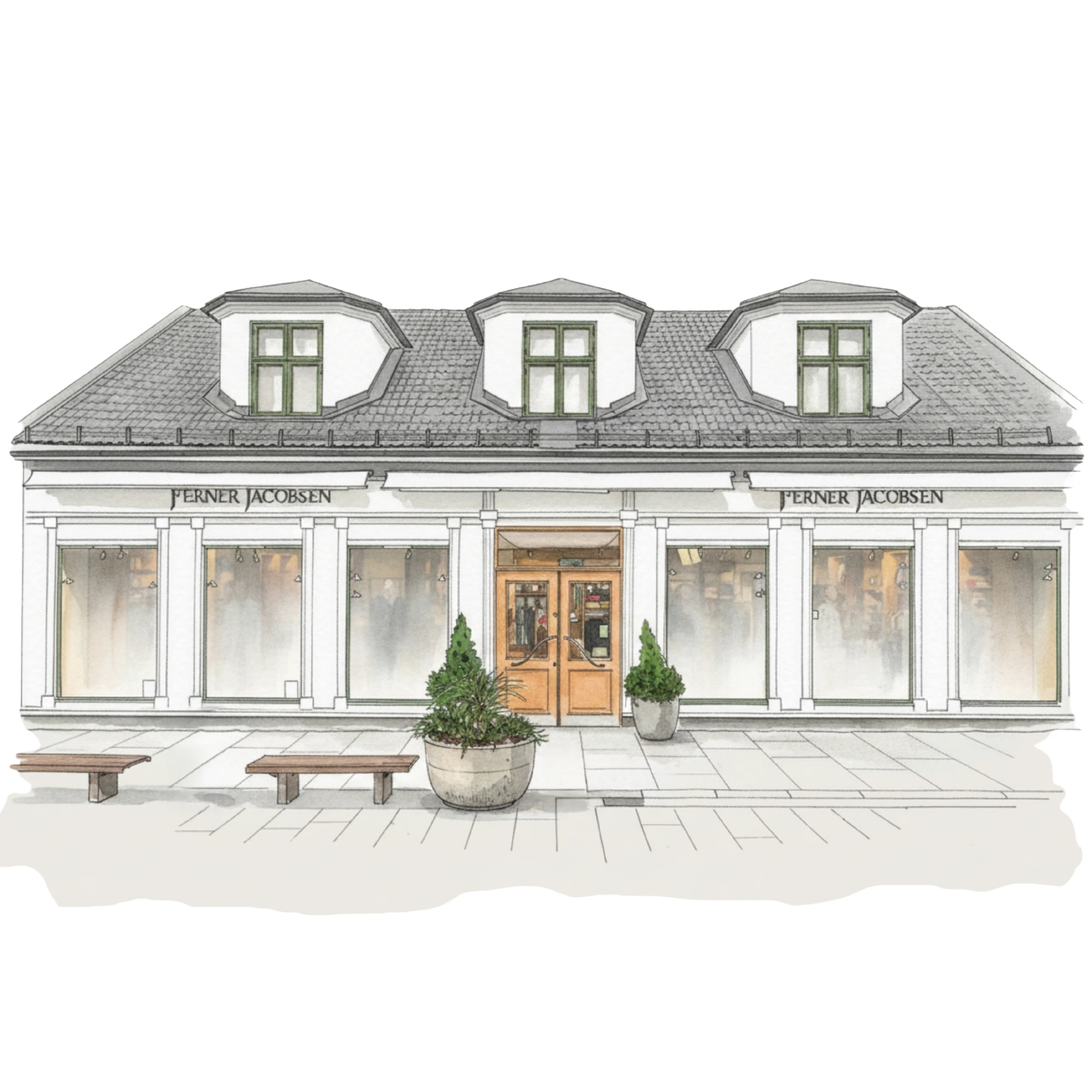 Inngang til Fredrikstad-butikken
