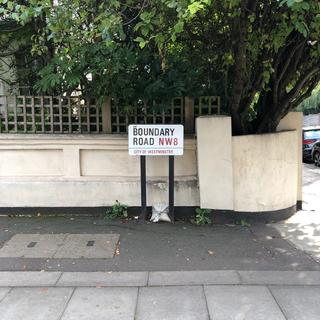 Westminster borough signage on Boundary Road