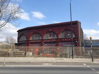 The remains of York Road underground station