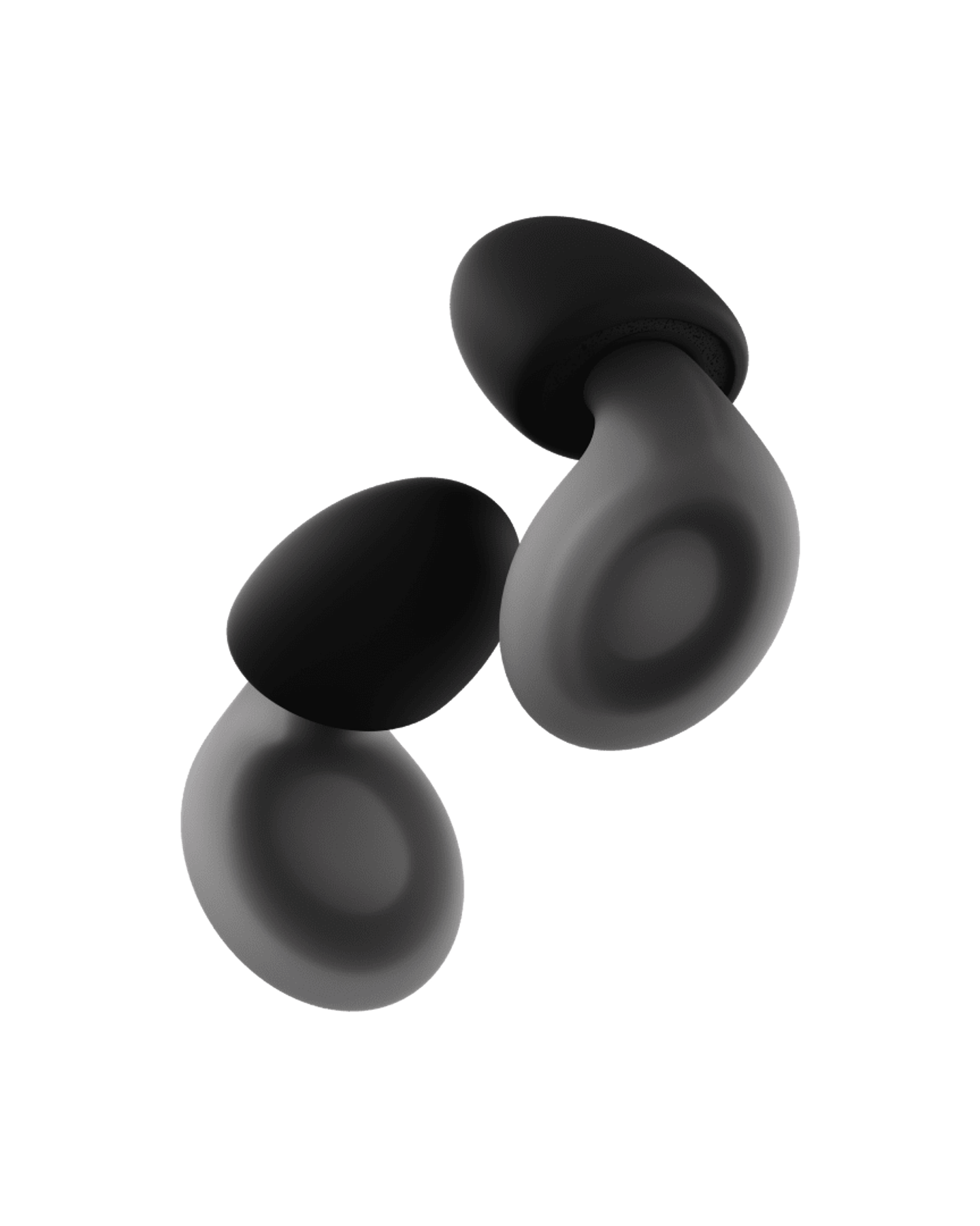 Loop Dream earplugs in black, a pair shown side by side