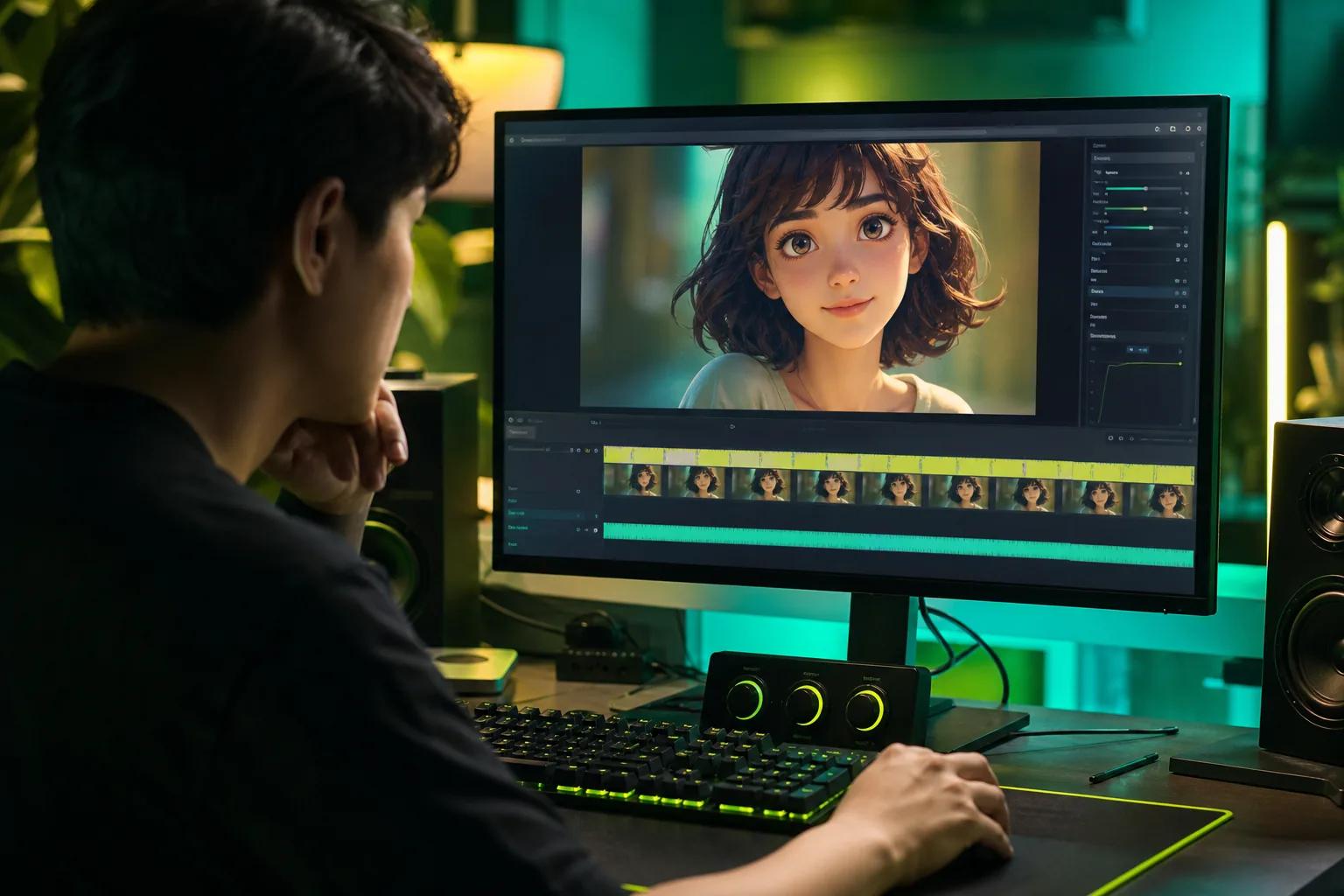 Review and refine an AI-animated photo before exporting the final video clip.