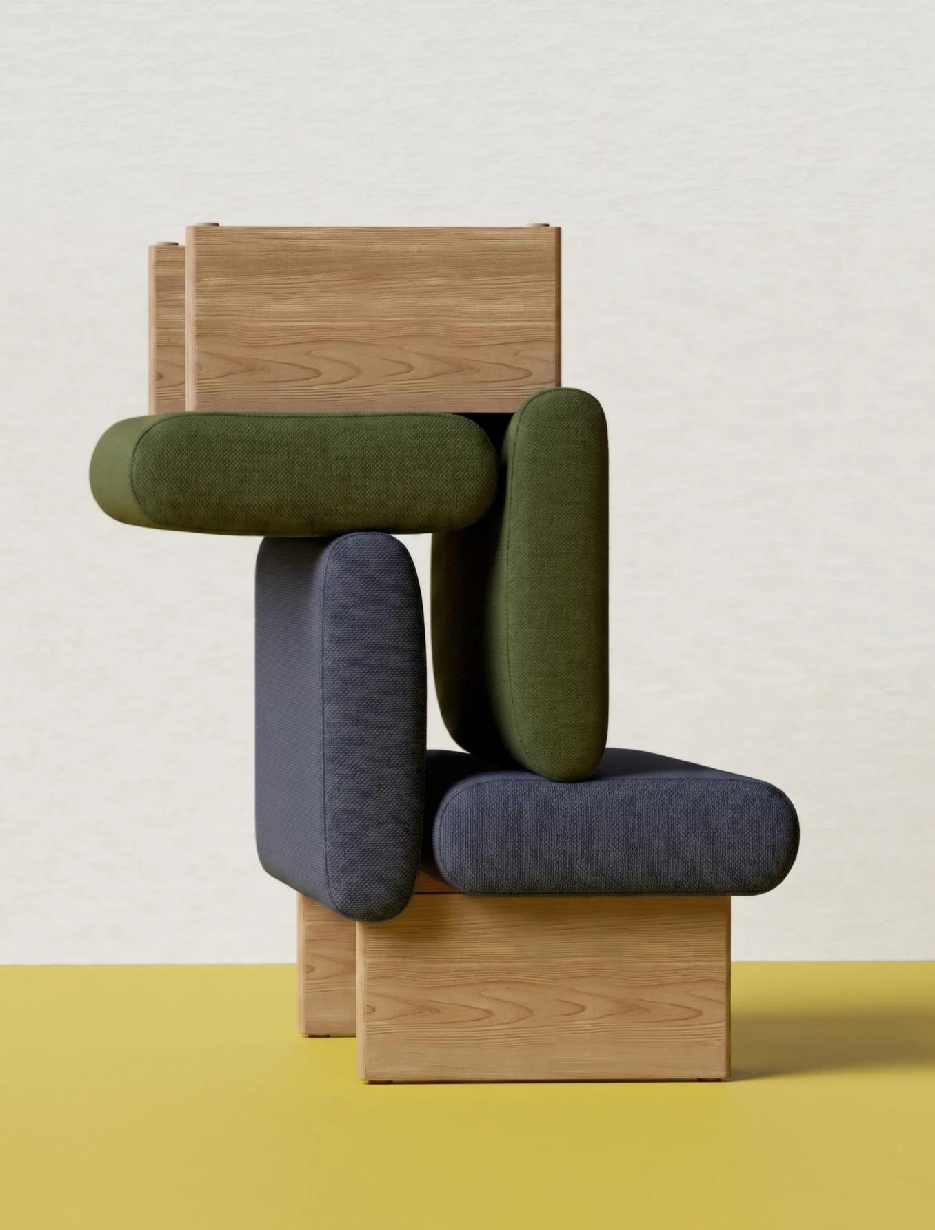 Altherr Desile Park Bensh Bench System Leland Furniture Product Design Art Direction 26