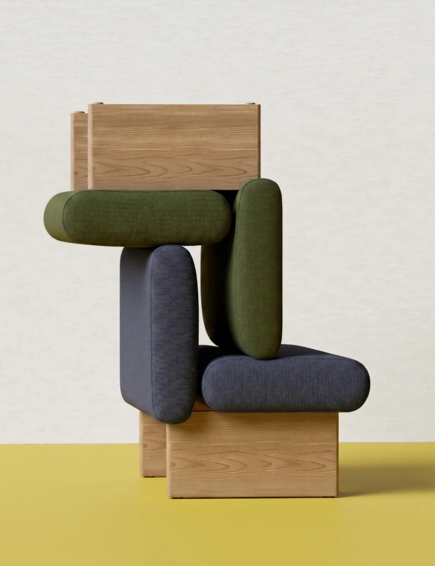 Altherr Desile Park Bensh Bench System Leland Furniture Product Design Art Direction 01