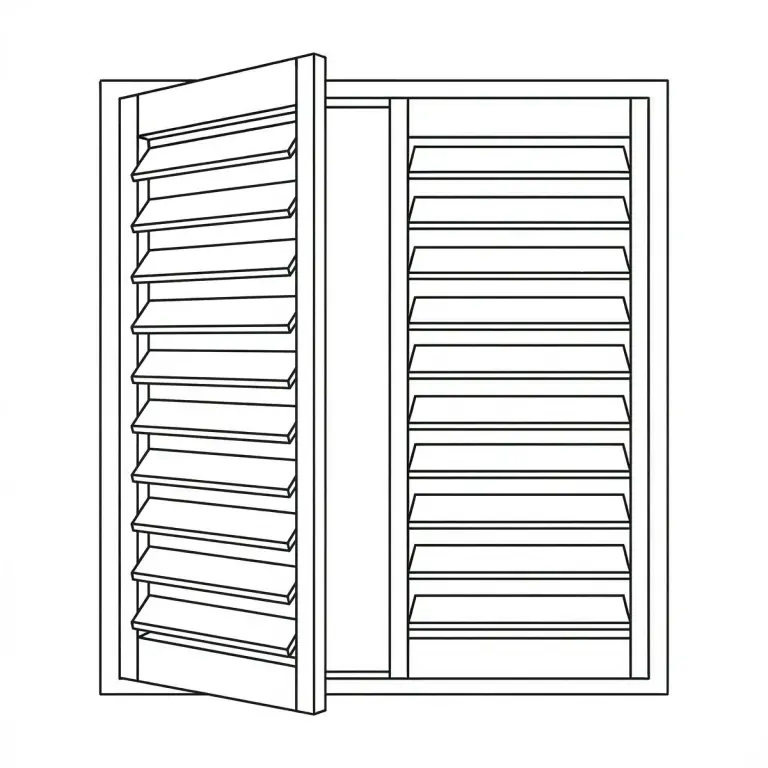 Full height plantation shutters in a Richmond living room