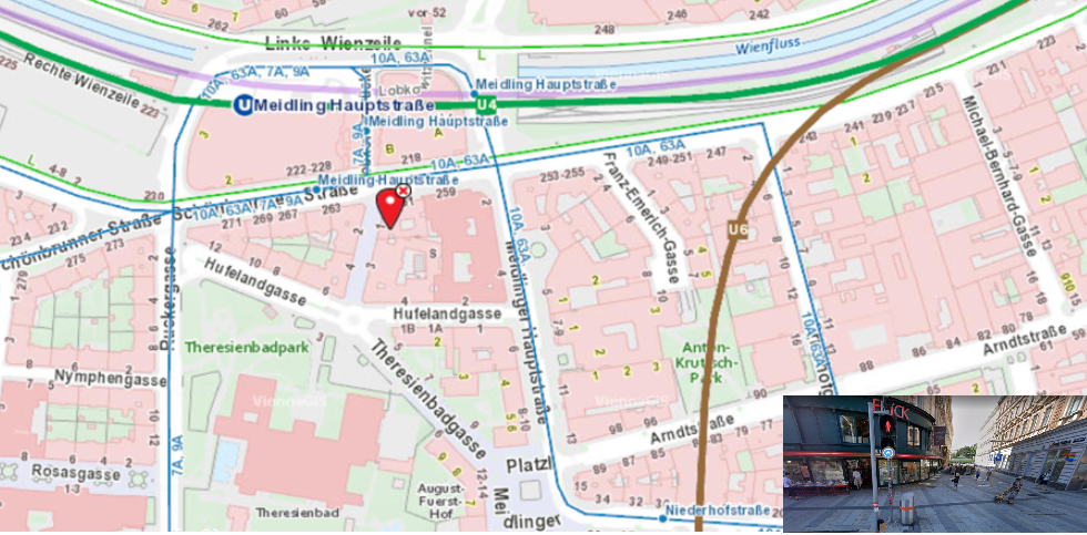 Adresse Theresienbadgasse 1/16; 1120 Wien