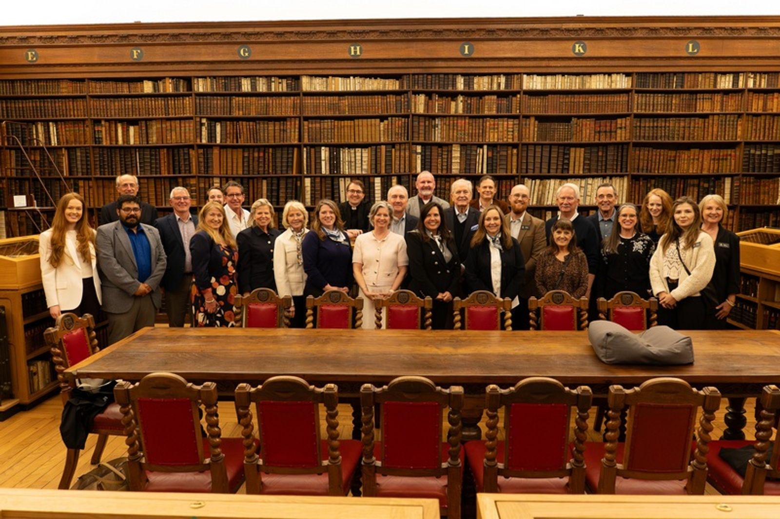 The Fellows Library at Clare College, Cambridge, where rare Bibles and manuscripts are kept.