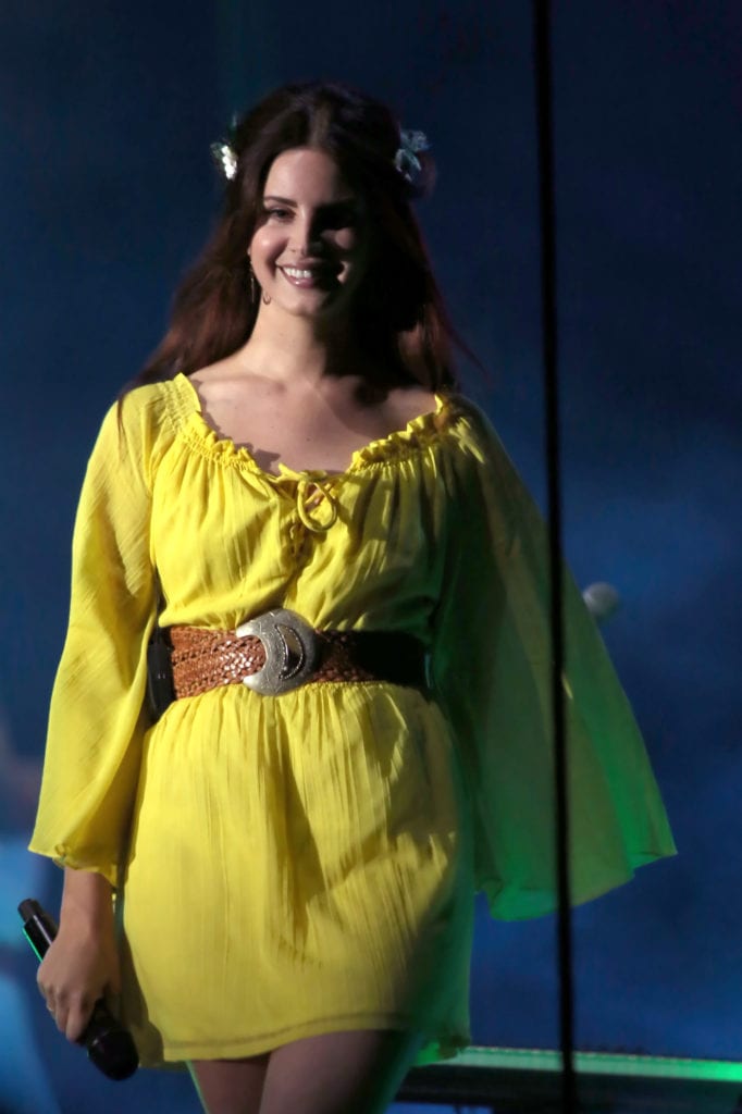Lana Del Rey Goes Mod in Floral Dress to Outside Lands Music