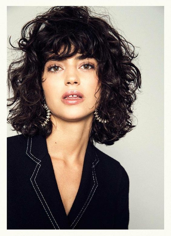 Curly Hair Bangs From Pinterest That are Way Cool – Mane by Mane Addicts