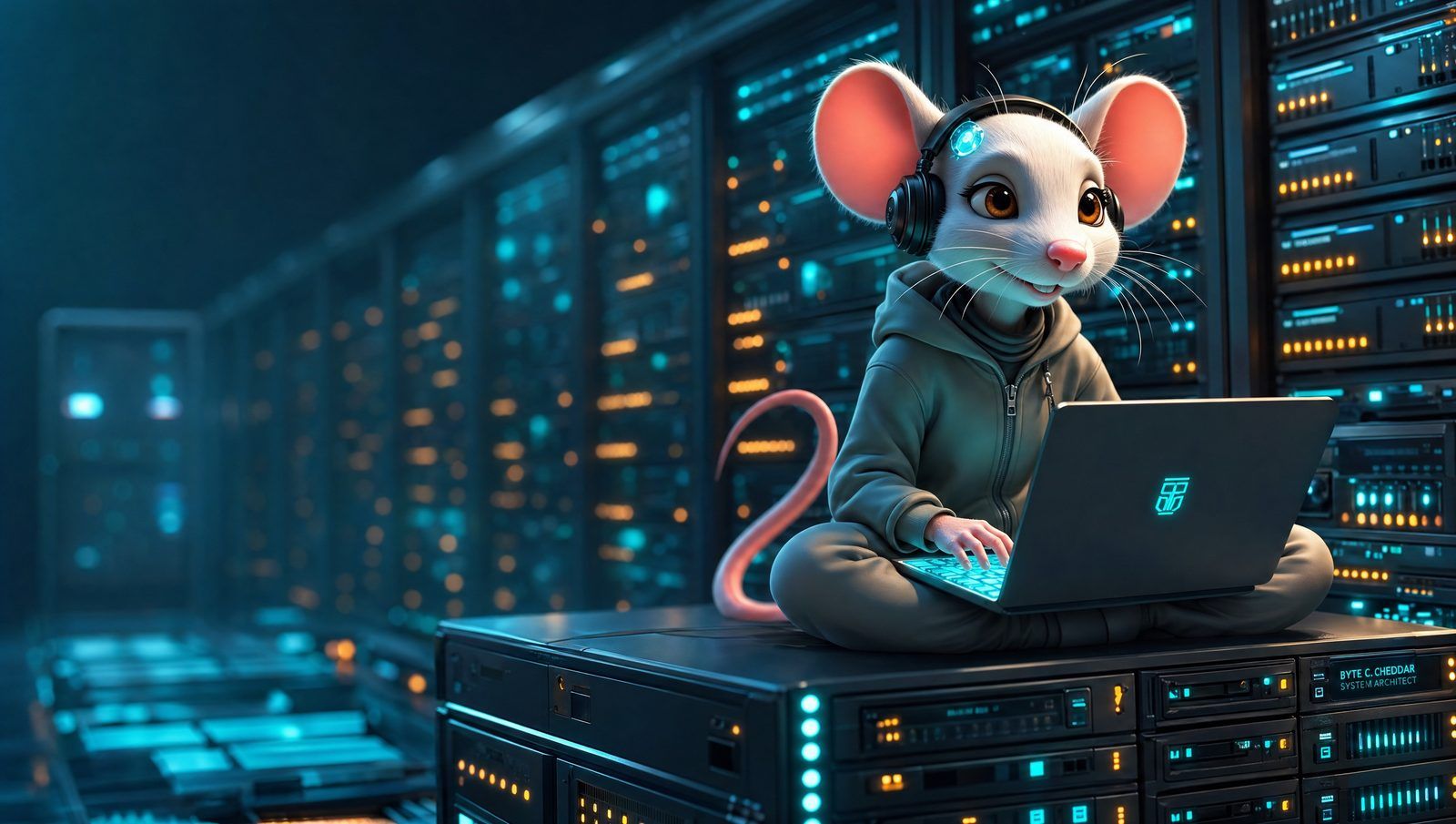 Byte C. Cheddar: The Rat Who Hacked Her Own Brain