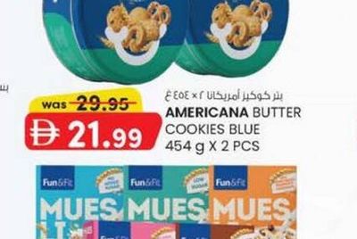 AMERICANA BUTTER COOKIES BLUE 454 g X 2 PCS