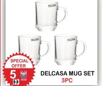 DELCASA MUG SET 3PC