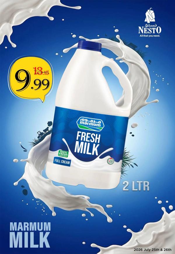 Fresh Milk from Nesto until 26th July