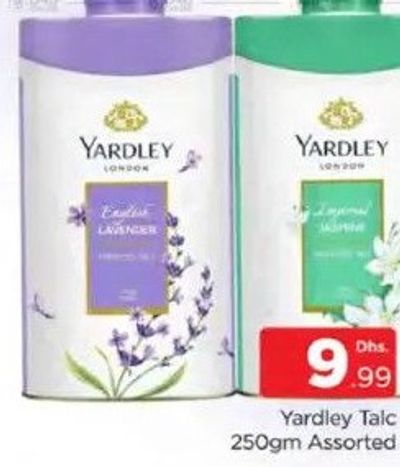 Yardley Talc 250gm Assorted