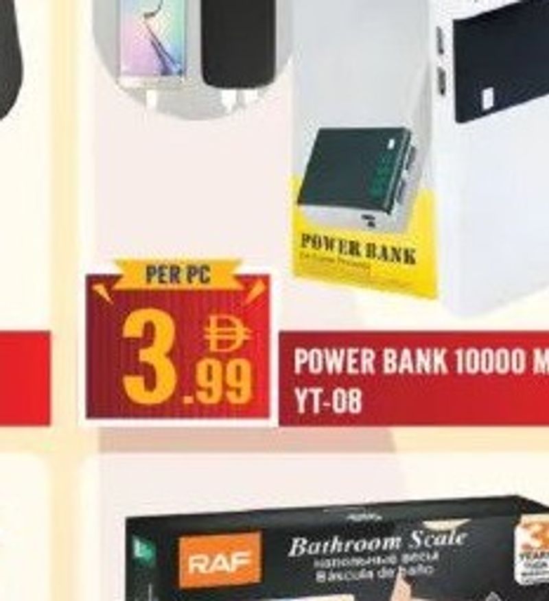 POWER BANK 10000 MAH YT-08