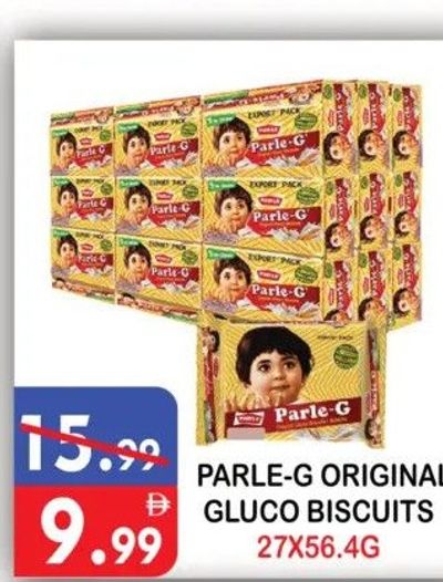 PARLE-G ORIGINAL GLUCO BISCUITS 27X56.4G