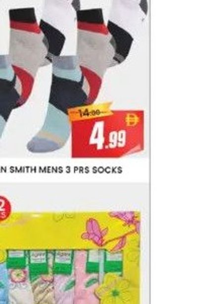 ALAN SMITH MENS 3 PRS SOCKS