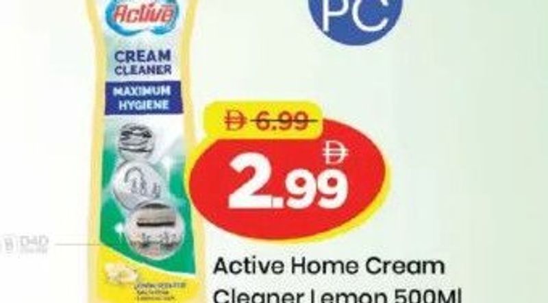 Active Home Cream Cleaner Lemon 500Ml