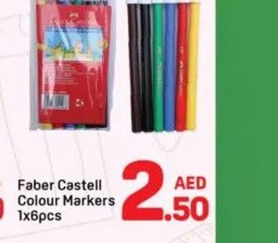 Faber Castell Colour Markers 1x6pcs