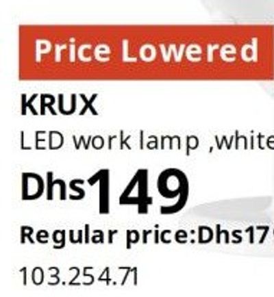 KRUX LED work lamp, white
