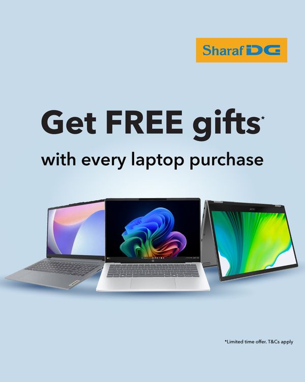 Get Free Gift from Sharaf DG until 1st April