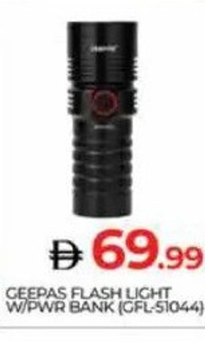 Geepas Flash Light W/PWR Bank (GFL51044)