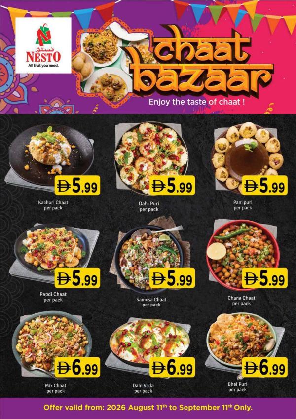 Chaat Bazaar from Nesto until 11th September