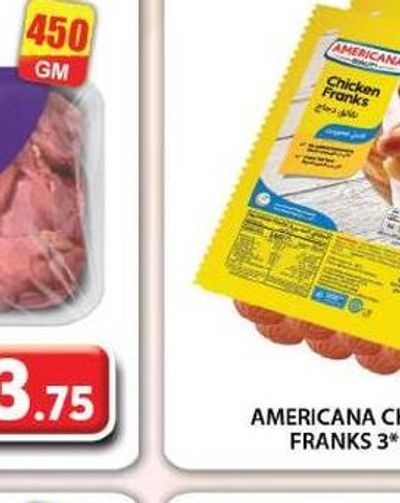 Americana Chicken Franks 3 x 300GM