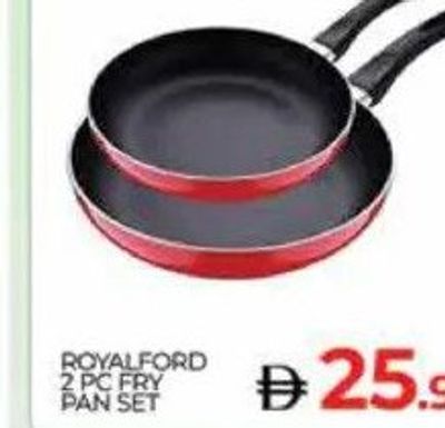 Royalford 2 PC Fry Pan Set