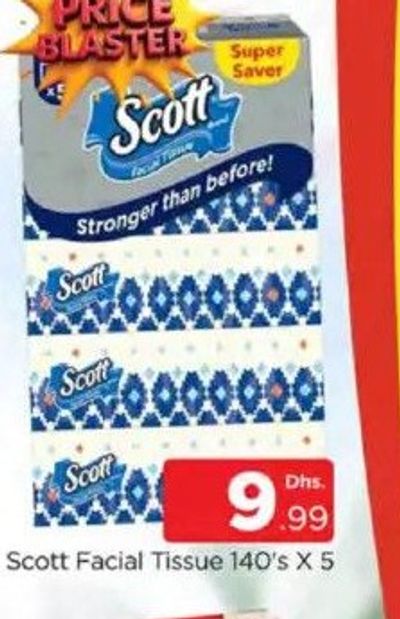 Scott Facial Tissue 140's X 5