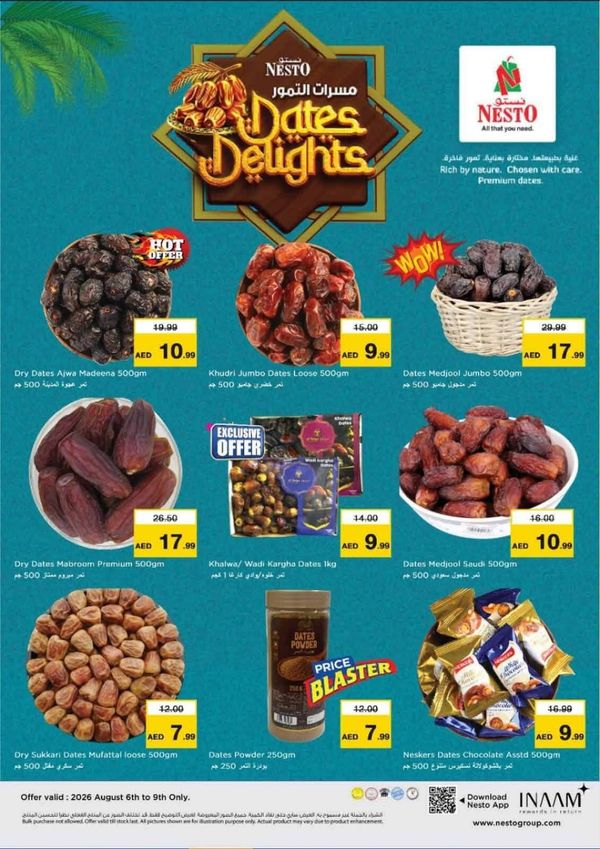 Dates Delights from Nesto until 9th August