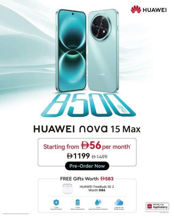 Sale On HUAWEI Nova 15 Max from Jumbo until 22nd May