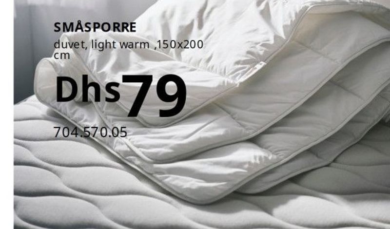 SMÅSPORRE duvet, light warm, 150x200 cm
