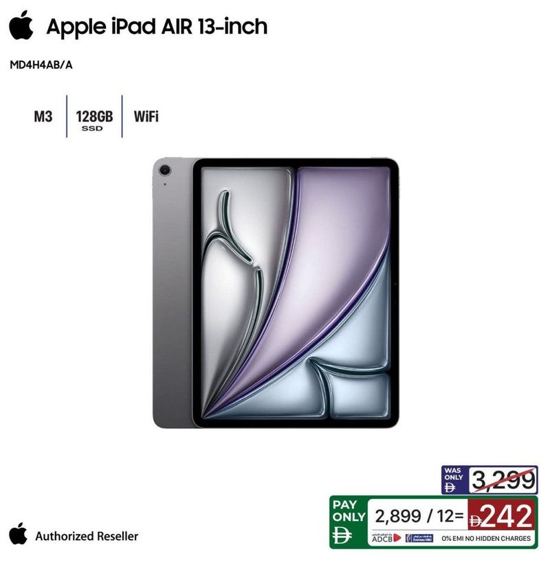 Apple iPad AIR 13-inch MD4H4AB/A M3 128GB SSD WiFi