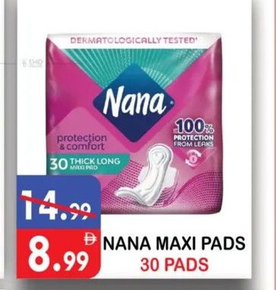 NANA MAXI PADS 30 PADS