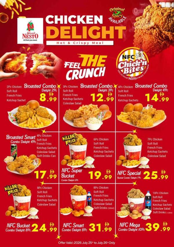 Chicken Delight from Nesto until 26th July