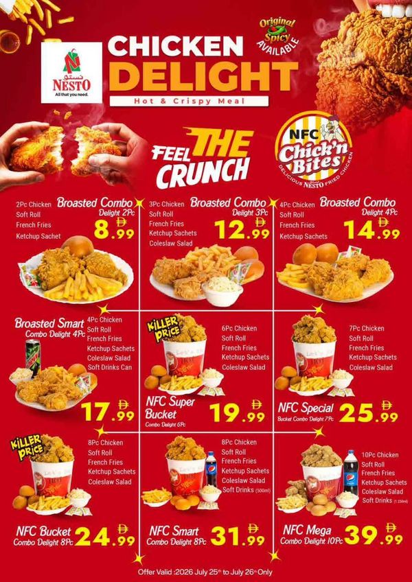 Chicken Delight from Nesto until 26th July