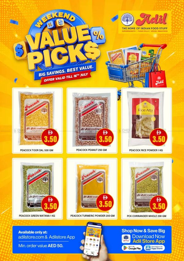 Weekend Value Picks from Al Adil until 16th July